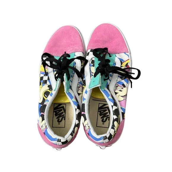 Vans Disney X Old Skool 80s Retro Mickey Mouse Suede Cap Toe Sneakers Womens 8 - Picture 5 of 8